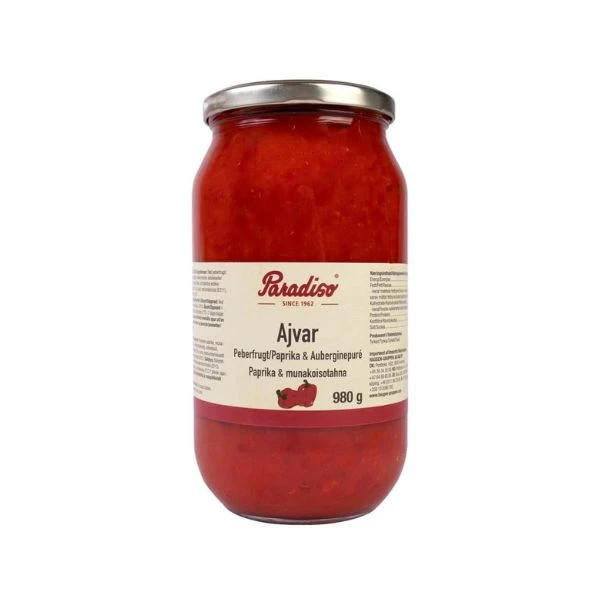 Paradiso Ajvar Paprikapaste 960 g 213678 by PARADISO color Svart