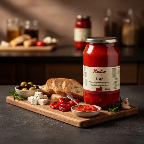 Paradiso Ajvar Paprikapaste 960 g 213678 by PARADISO color Svart