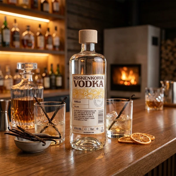 Koskenkorva Vodka Vanilla FL 70 208053 by KOSKENKORV color Svart