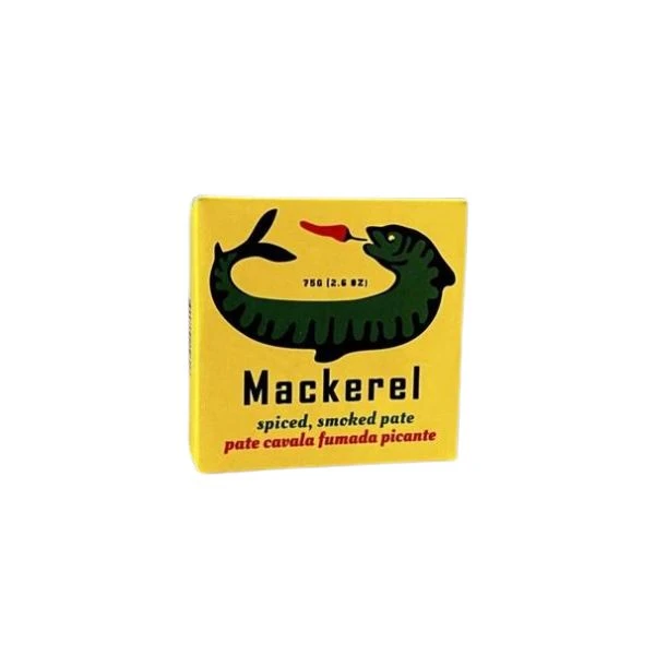Makrelenpaté geräuchert/pikant 75 g 351789 by José Gourmet color Svart
