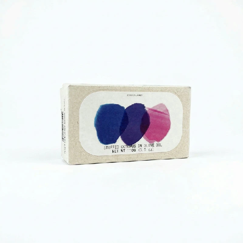 Gefüllter Tintenfisch in Olivenöl 110 G 352192 by José Gourmet color Svart