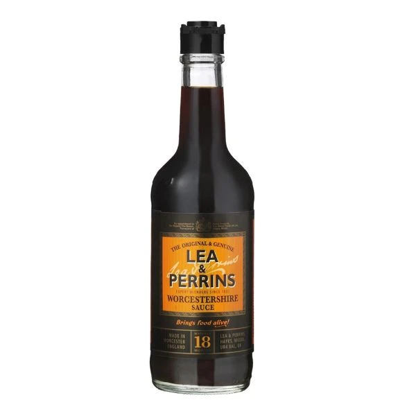 Worcestershiresauce FL 290 ml 87624 by LP Sauce color Svart