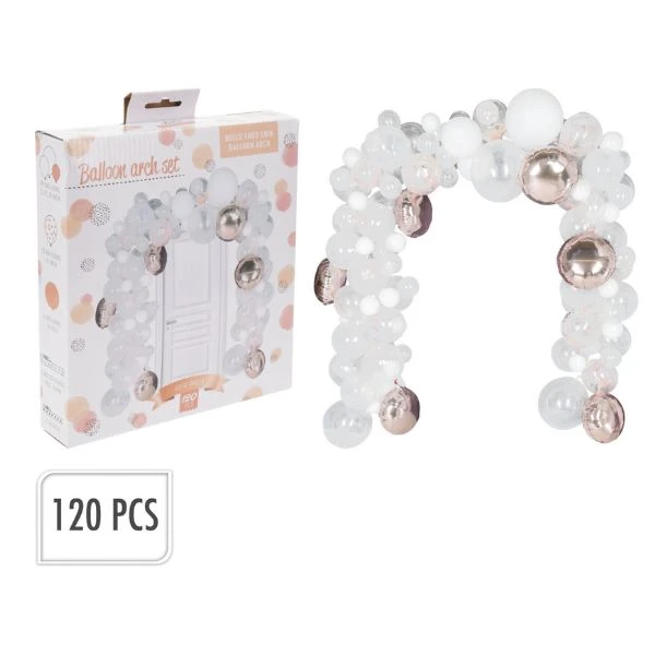 Ballonbogen 122-tlg. Roségold 491021490 by Koop color Koppar