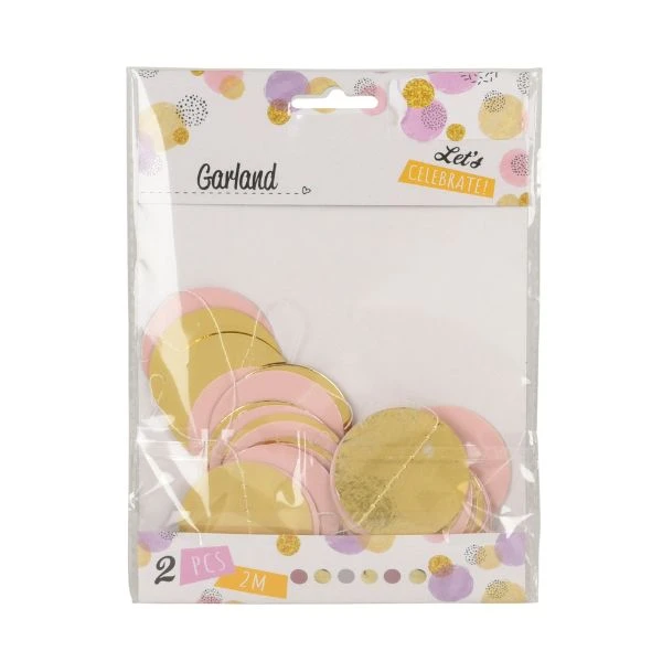 Konfetti-Girlande 2x 2 Meter 491007130 by Koop color Svart