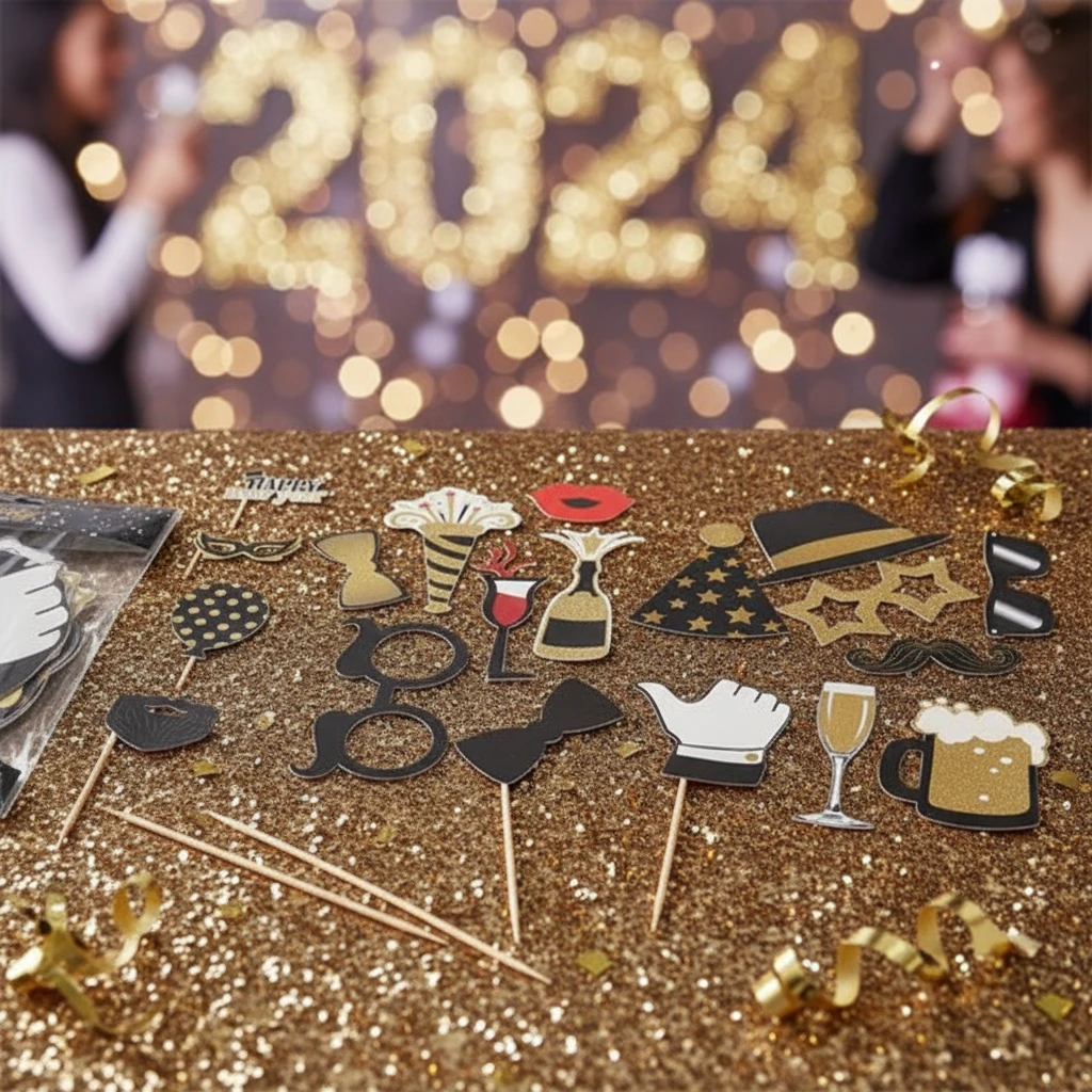 Lustige Fotorequisiten für Party und Silvester 491008960 by Koop color Svart