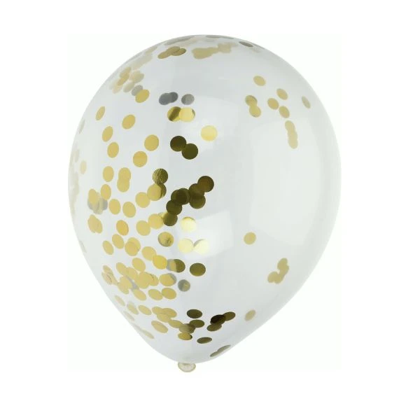 Konfetti-Ballons Gold 8er-Pack 491020220 by Koop color Goud