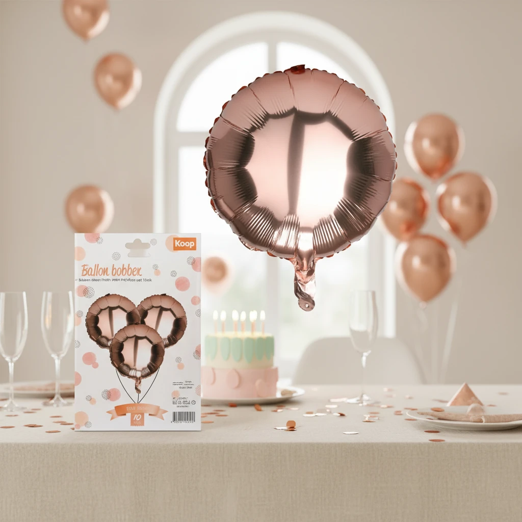 Folienballons Rund Kupfer 46 cm 10er-Set 491020360 by Koop color Koppar