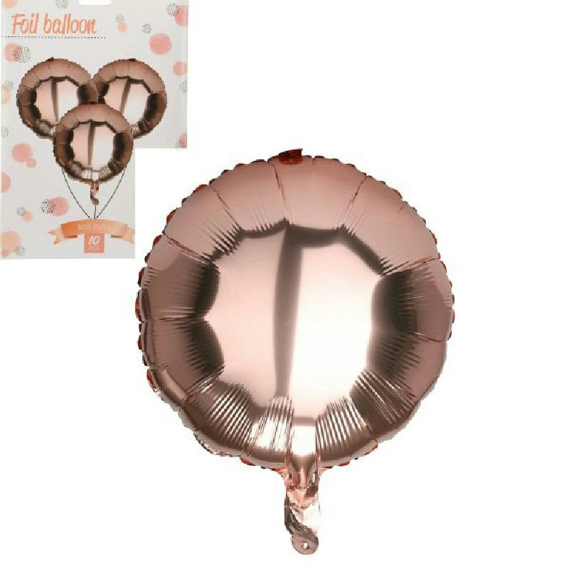 Folienballons Rund Kupfer 46 cm 10er-Set 491020360 by Koop color Koppar
