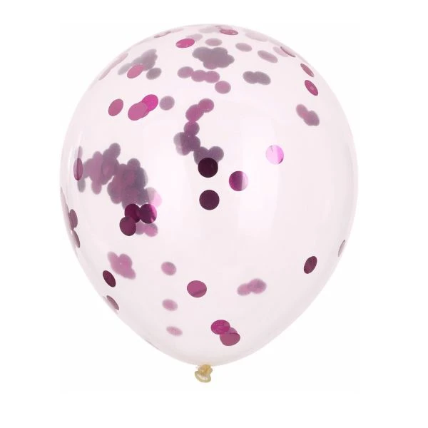 Luftballons mit Konfetti Pink 8 Stk. 491020760 by Koop color Rosa