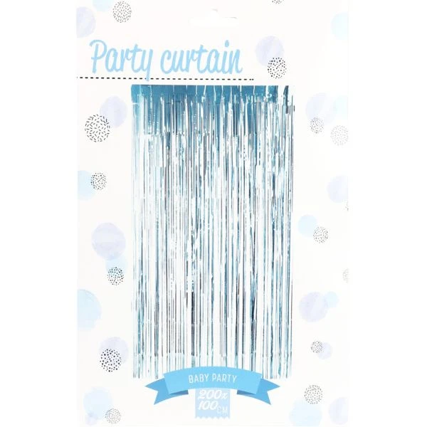 Party-Vorhang 200x100cm Blau 491021240 by Koop color Blauw