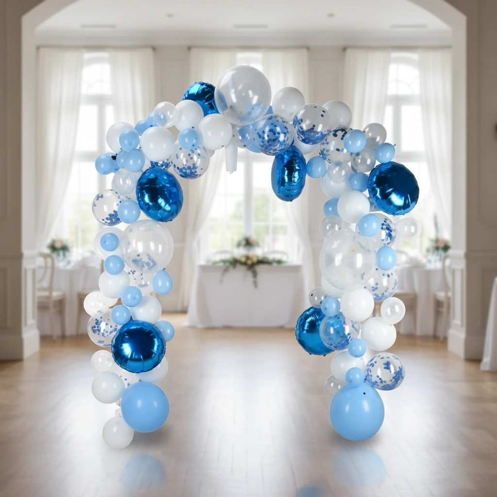 Ballonbogen 122-tlg. Blau 491021500 by Koop color Blauw