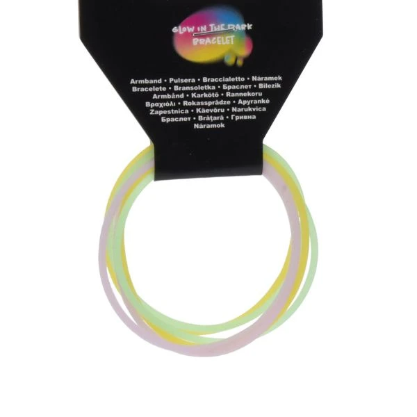 Knicklichter Armbänder leuchtend 6 Stk. 491021600 by Koop color Svart