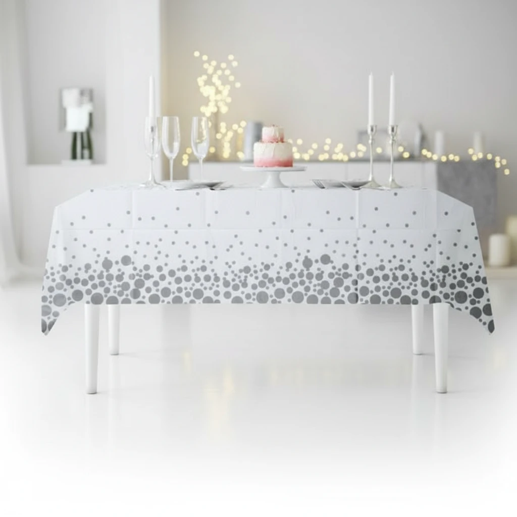 Tischdecke 130x220cm Silber 491021690 by Koop color Silver