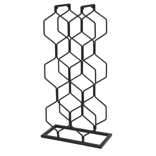 Weinregal aus Metall für 8 Flaschen – Schwarz C37880410 by Koop color Svart