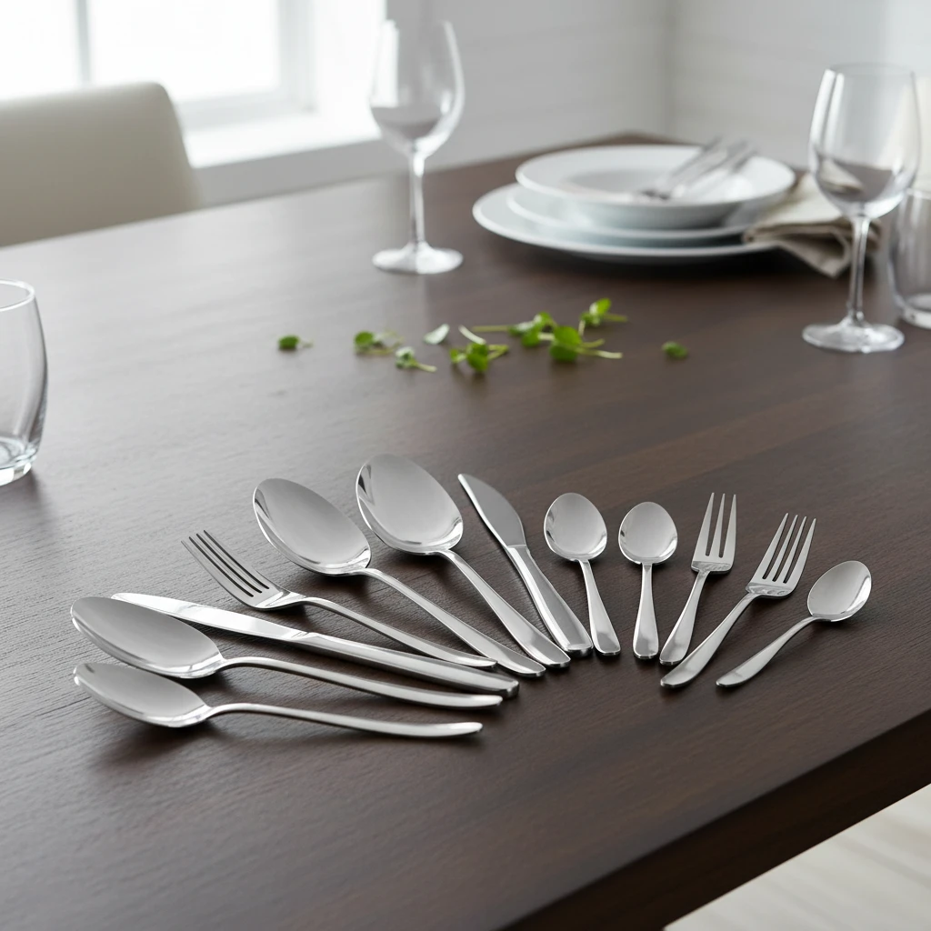 Besteckset 39-teilig – Edelstahl, Silber CC4100760 by Koop color Silver