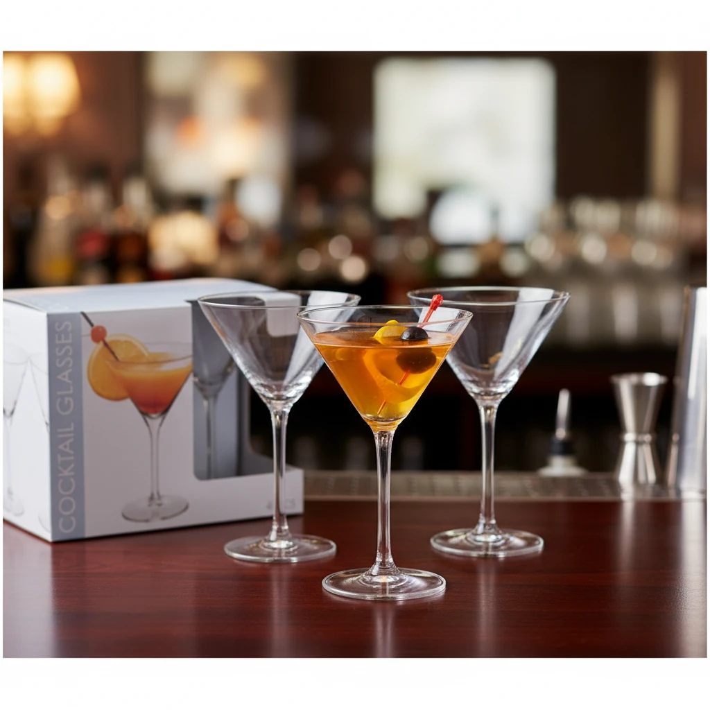 4er-Set Martinigläser 26 cl CC7000730 by Koop color Helder
