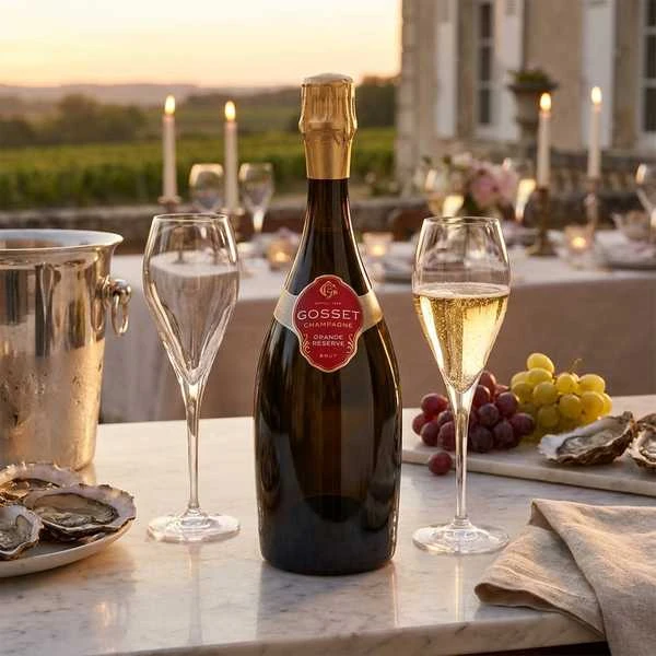 Grande Réserve Brut Champagne Gosset 8020 by Champagne Gosset color Svart