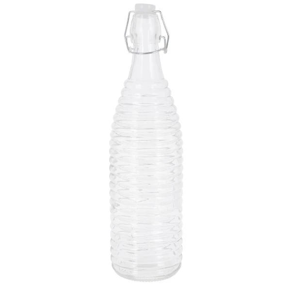 Glasflasche mit Bügelverschluss 1000ml CD1001690 by Koop color Helder