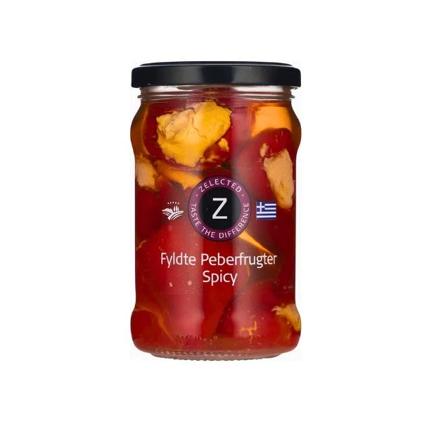Gefüllte Paprika Spicy Zelected 270g 12255 by Zelected color Svart
