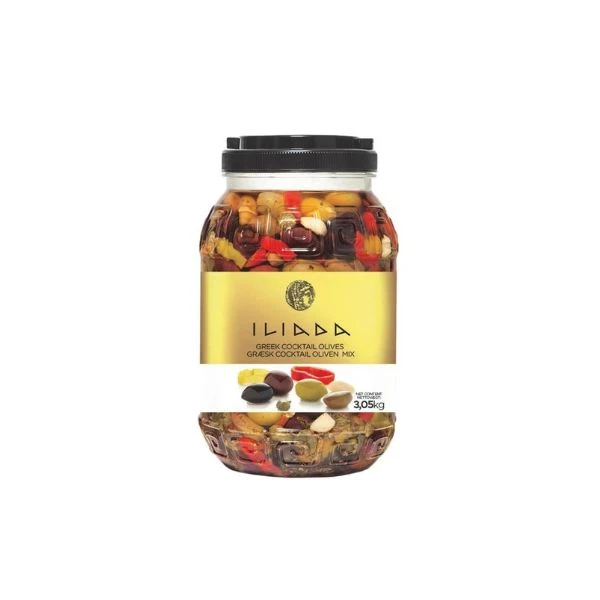 Cocktail Olivenmix ohne Stein BT (3,05 KG) 284561 by Iliada color Svart