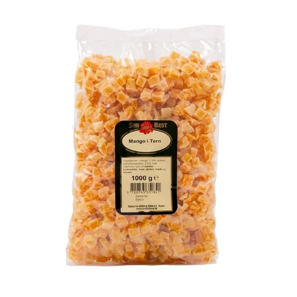 Getrocknete Mangowürfel PS (1 kg) 129613 by SUNBEST color Svart