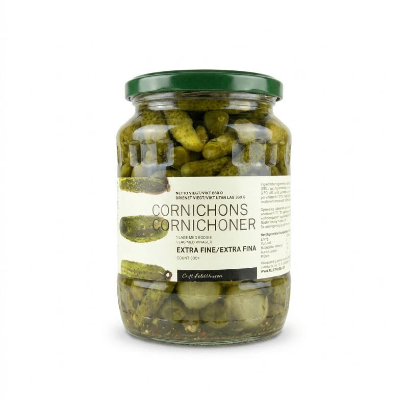 Cornichons Extra Fein 300+ GL (680 g) 200432AB by FELDTHUSEN color Svart