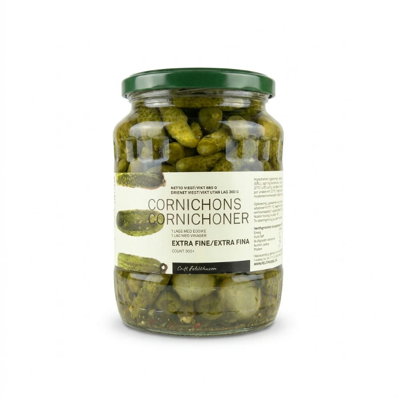 Cornichons Extra Fein 300+ GL (680 g) 200432AB by FELDTHUSEN color Svart