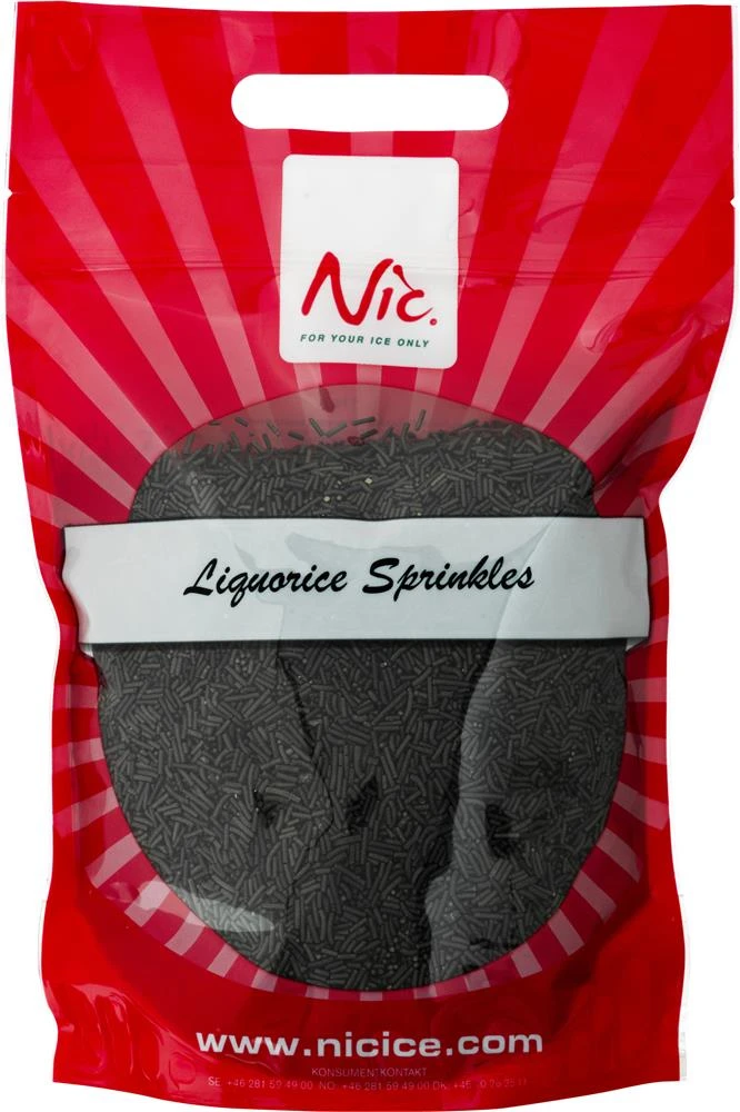 Nic Lakritzstreusel PS (1 kg) 89843 by NIC color Svart