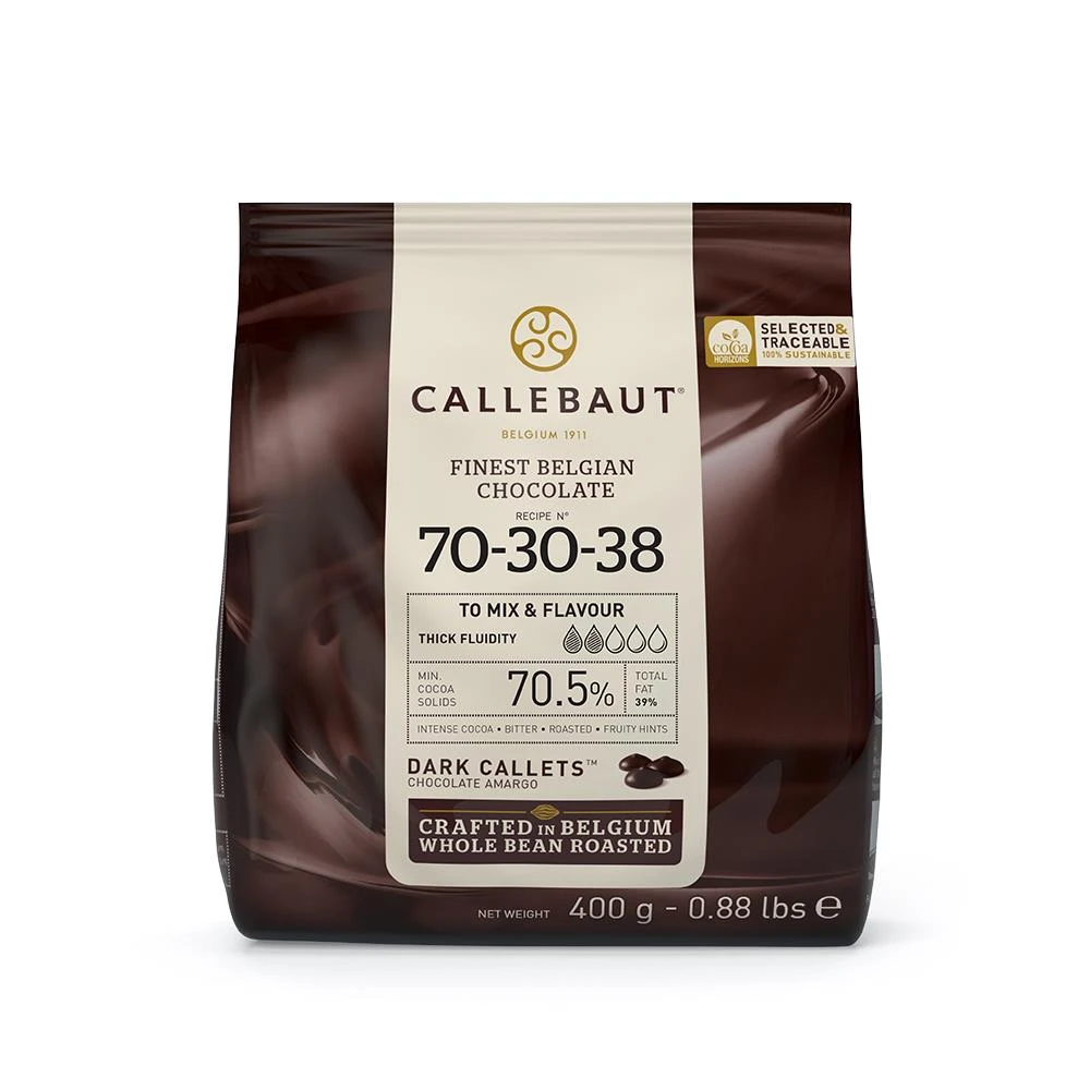 Dunkler Schokoladenüberzug 70,5 % (400 g) 307723 by Barry Callebaut color Svart