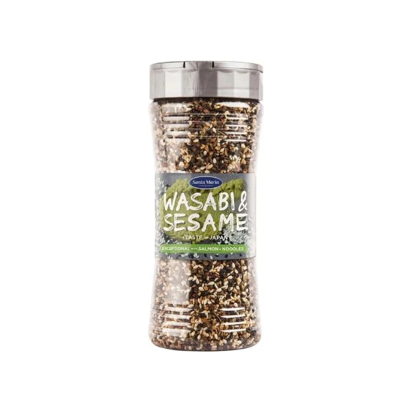 Wasabi & Sesam Gewürzmischung Dose (295 g) 239101 by Santa Maria color Svart