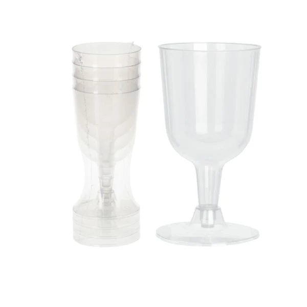 Kunststoff-Weingläser 160 ml PP – 4er-Set 178000610 by Koop color Helder