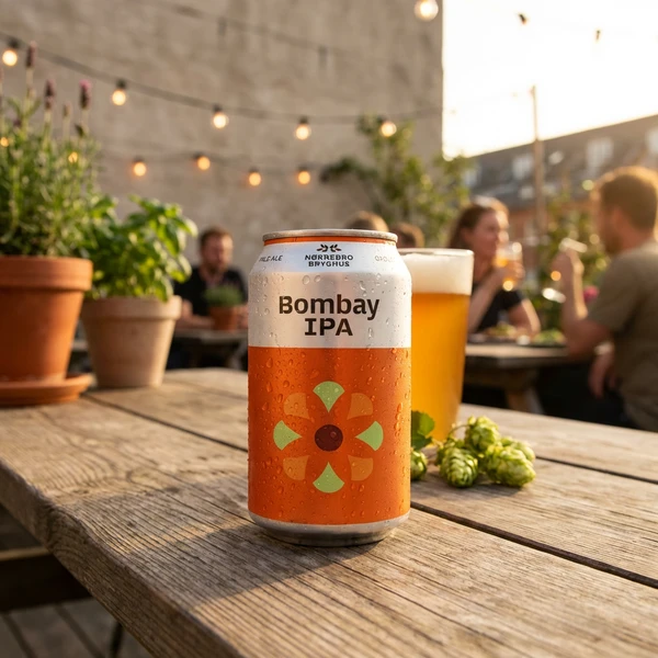 Nørrebro Bryghus Bombay IPA ØKO 33 cl. 28142 by Nørrebro Bryghus color Svart