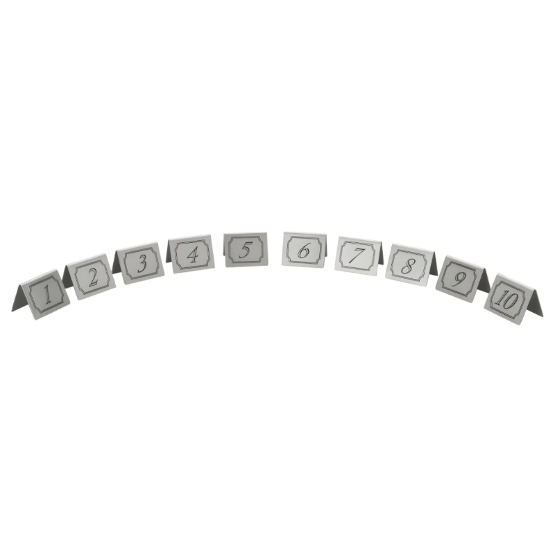 Tischnummern-Set 1–10 aus Edelstahl BTBL3467 by Beaumont color Svart