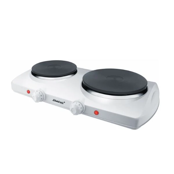 Steba Doppelkochplatte STKF150, Ø16/19 cm Zonen, 2300W, Weiß STKF150 by Steba color Svart
