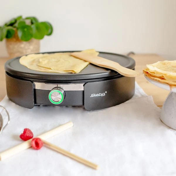 Steba Crepe Maker XXL 35 cm Edelstahl/Schwarz STCR36 by Steba color Svart