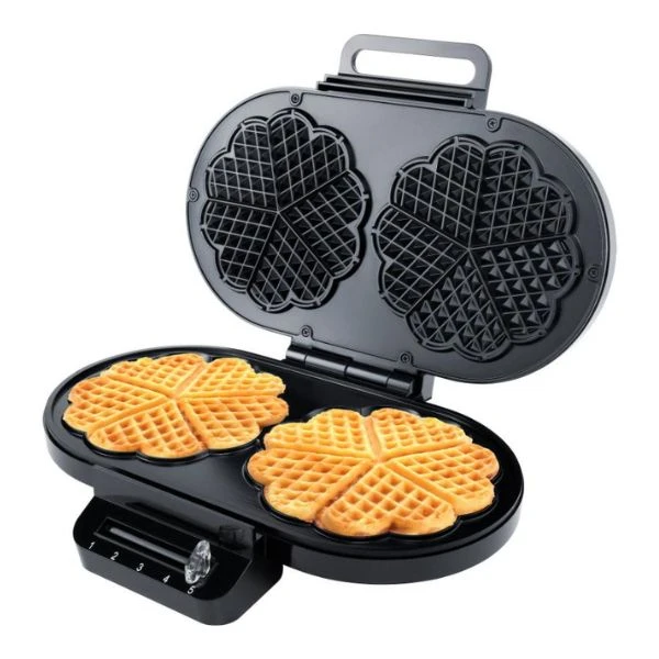 Steba Doppel-Waffeleisen 2 x Ø16,5 cm, 1400W STWE2 by Steba color Svart