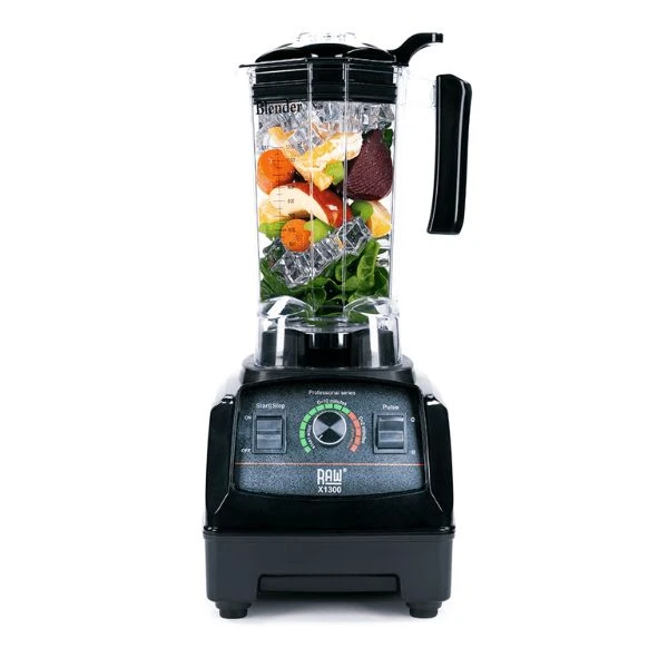 RAW Blender X 1300 Standmixer Schwarz 1.8PS 1.2L 1300W RAWX1300.B by Raw Blende color Svart