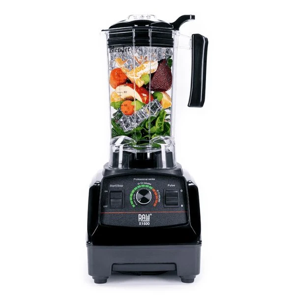 RAW Blender X 1500 Schwarz 2.0 PS 1.2 L 1500 W RAWX1500.B by Raw Blende color Svart