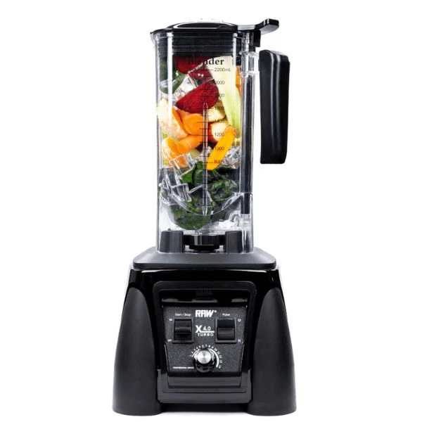 RAW Blender X 4.0 Turbo Schwarz 4.0HK 2.2 L 2380W RAWX4.0TURBO.B by Raw Blende color Svart