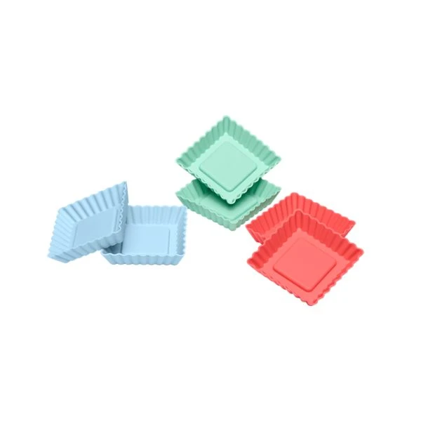 Lurch Flexiform Mini-Tarteformen eckig 6er-Set LU83015 by LURch color Svart