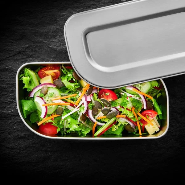 Lurch Lunchbox aus Edelstahl 205x105x88 mm LU240938 by LURch color Svart