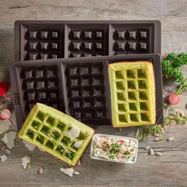 Lurch FlexiForm Waffelform 2er-Set LU85084 by LURch color Svart