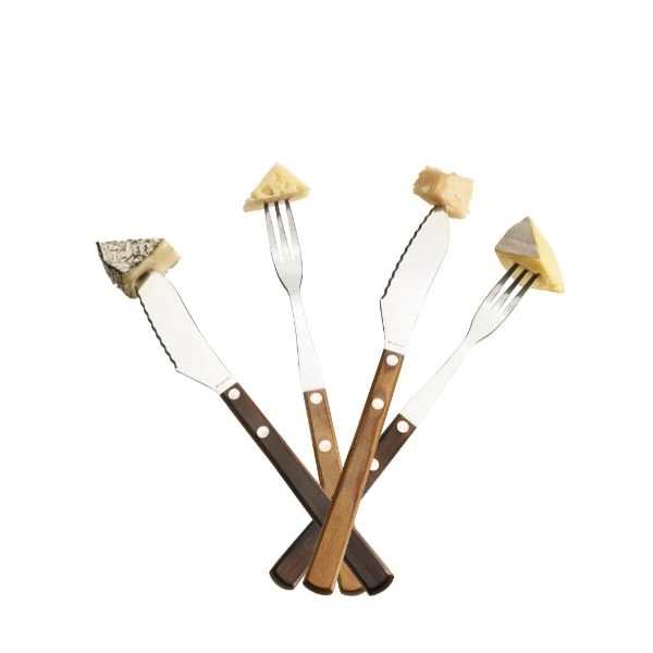 Legnoart VALAIS Käsebesteck-Set – Dunkles Holz LECS10A by Legnoart color Svart