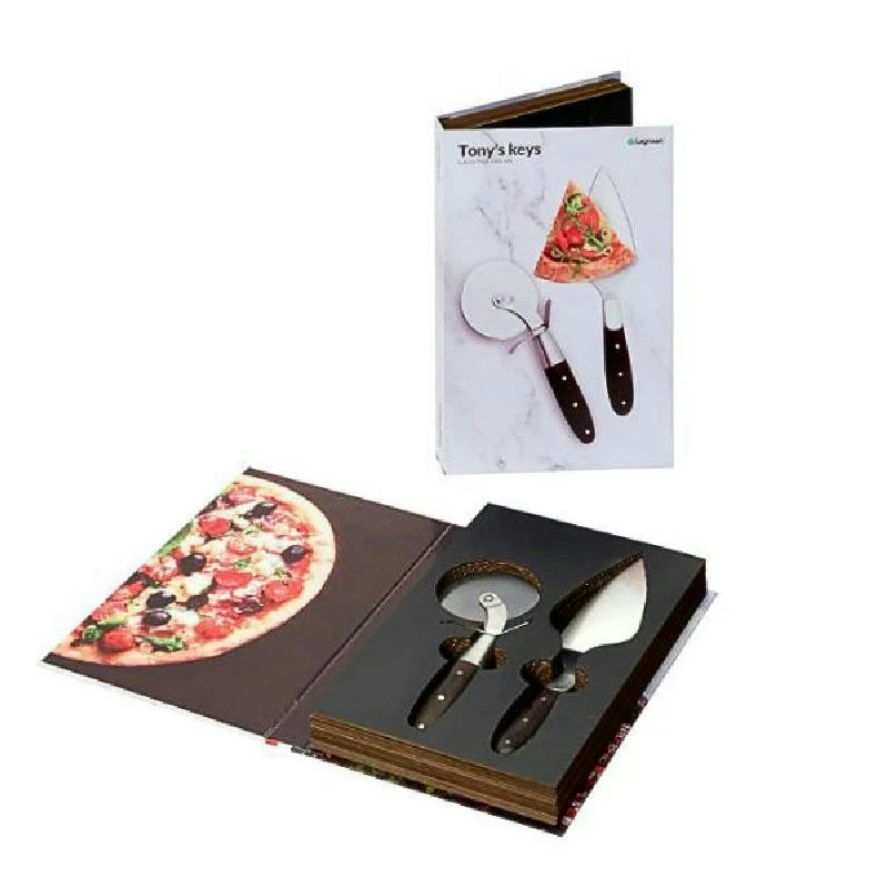 Legnoart TONY'S KEYS Pizza-Servierset LEPS1 by Legnoart color Svart