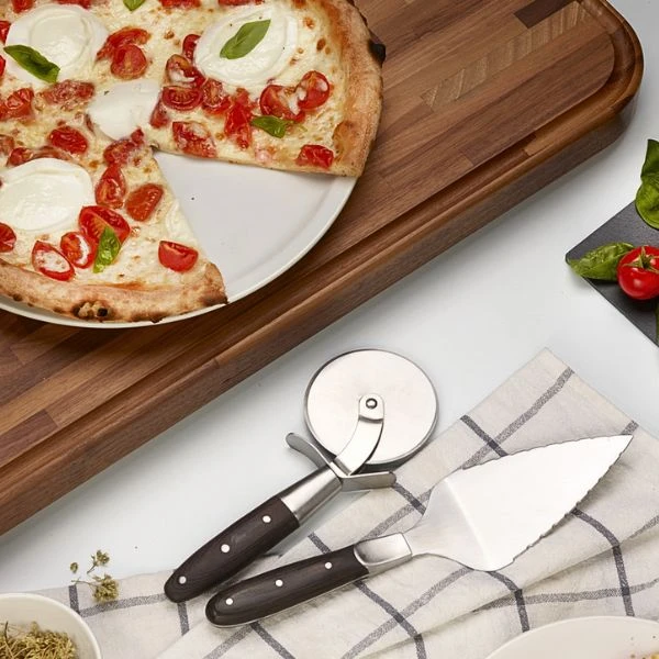 Legnoart TONY'S KEYS Pizza-Servierset LEPS1 by Legnoart color Svart