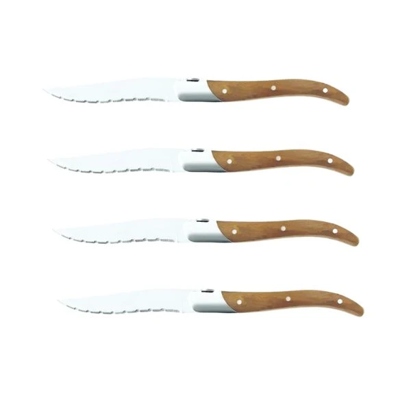 Legnoart SIRLOIN Steakmesser Helles Holz, 4er-Set LESK100 by Legnoart color Svart