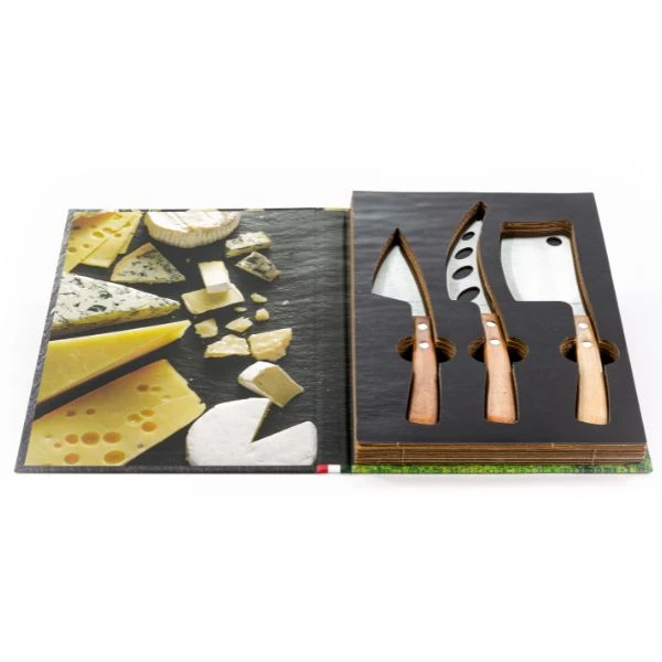 Legnoart LATTEVIVO Käsemesser-Set 3-teilig Helles Holz LECK10B1 by Legnoart color Svart