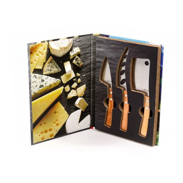 Legnoart LATTEVIVO Käsemesser-Set 3-teilig Helles Holz LECK10B1 by Legnoart color Svart