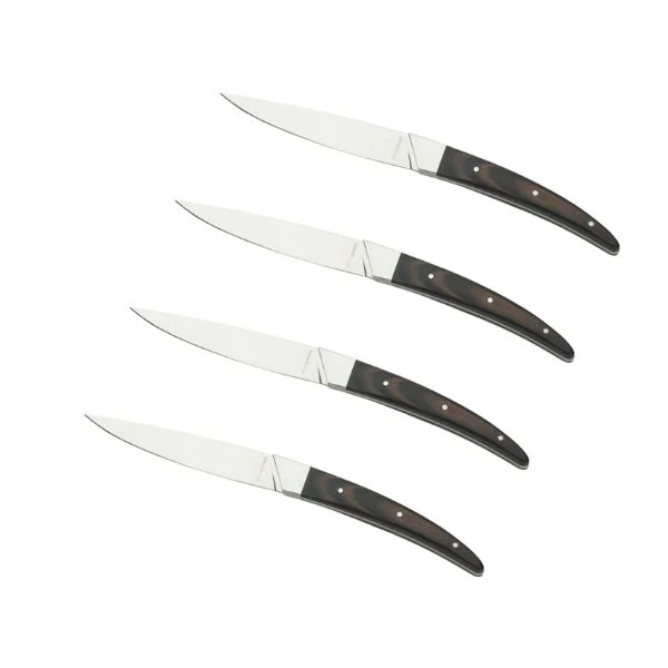 Legnoart PORTERHOUSE Steakmesser-Set (4-tlg.), dunkler Griff LESK7A by Legnoart color Svart