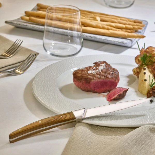 Legnoart PORTERHOUSE Steakmesser-Set (4-tlg.), heller Griff LESK7B by Legnoart color Svart
